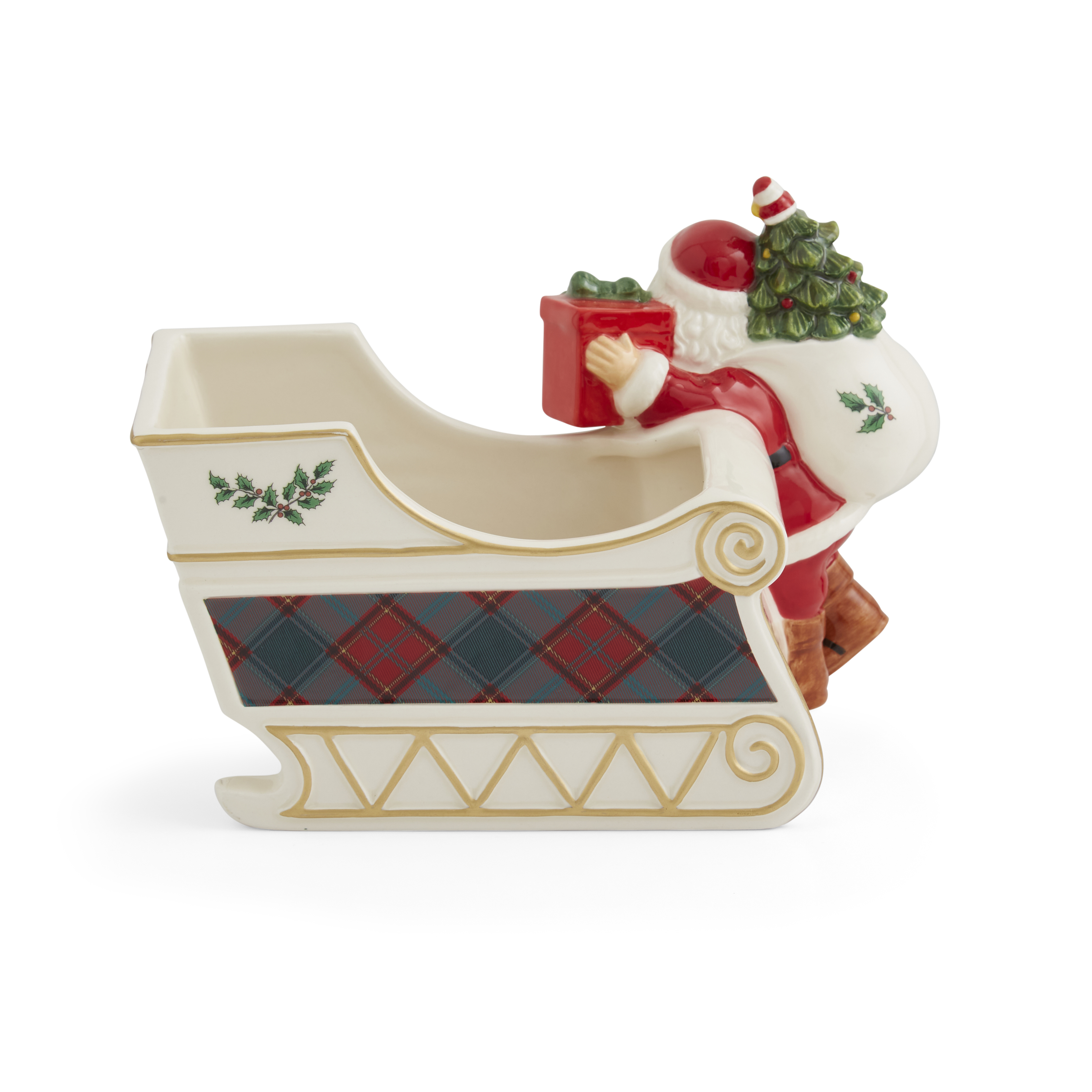 Christmas Tree Santa Sleigh Candy Jar image number null